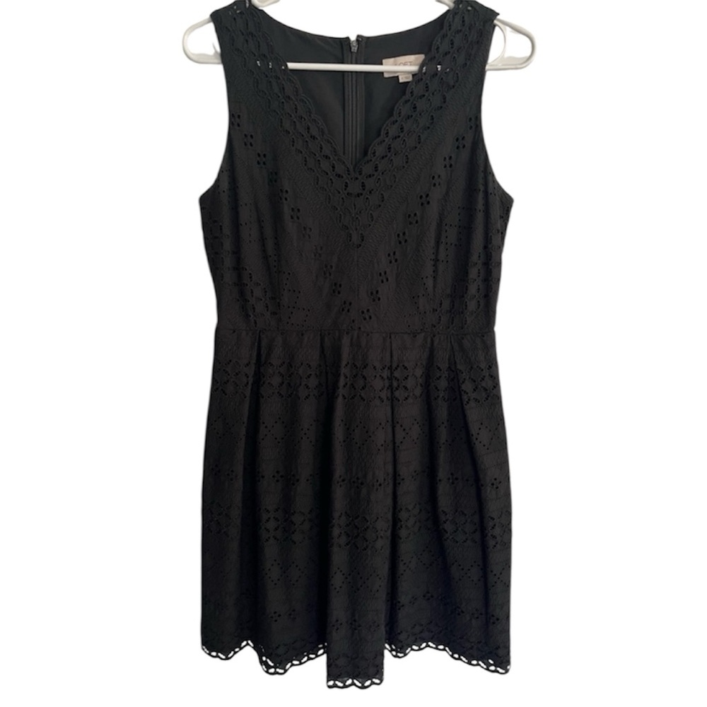 Loft Outlet Woman’s Sleeveless Eyelet Dress, Size 2